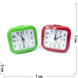 Часы-будильник QUARTZ настольные (2126) цвета в ассортименте 200 шт/кор - фото 172478