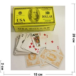 Карты игральные 54 шт USA Dollar 12 шт/уп - фото 172635