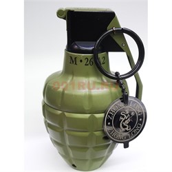 Зажигалка газовая настольная «граната М26А2» металлическая - фото 172658