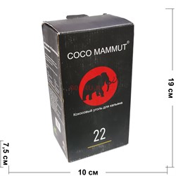 Кокосовый уголь для кальяна Coco Mammut 22 мм 96 кубиков - фото 173216