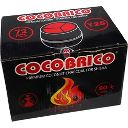 Уголь для калауда Cocobrico 25 мм 72 кубика 1 кг - фото 173218