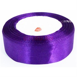 Лента 20 мм атласная фиолетовая 10 шт/уп - фото 173368