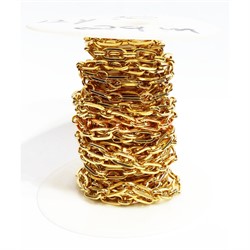 Цепь металлическая (L222058) под золото (цена за 1 метр) - фото 173982