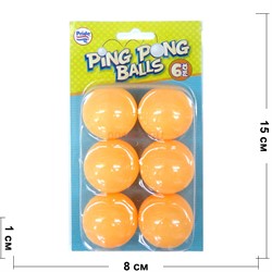 Мячи (84299) для пинг-понга 6 шт/уп 144 уп/кор - фото 175562
