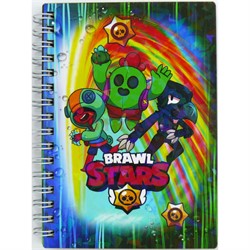 Тетрадь с деревянным корпусом Brawl Stars Бравл Старс 15 см - фото 176509