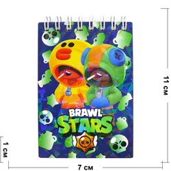 Тетрадь с деревянным корпусом Brawl Stars Бравл Старс 11 см - фото 176556