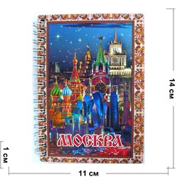 Блокнот Москва с деревянным корпусом 14 см - фото 176617
