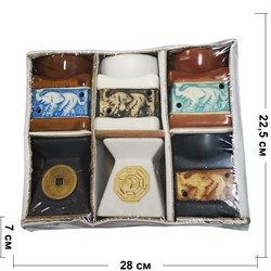 Аромалампы керамические набор из 6 шт - фото 176643