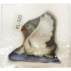 Фигурка лебеди (KL-320) из фарфора 11,5 см - фото 177315