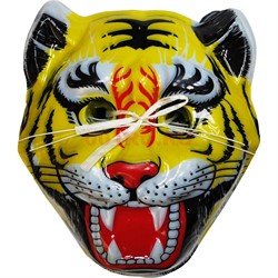 Маска тигра карнавальная символ 2022 года 100 шт/уп - фото 177808