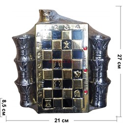Набор керамический «шахматы бутылка» с 6 стопками - фото 178423