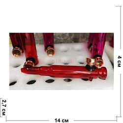 Трубка стеклянная курительная «пуля» 14 см - фото 178475