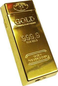 Зажигалка Слиток золота малая 25 штук в блоке купить оптом в Москве за