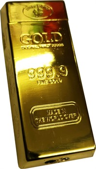 Зажигалка "Слиток золота" малая 25 штук в блоке - фото 178527
