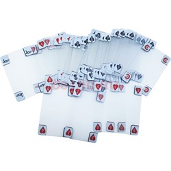 Карты игральные покерные 54 шт прозрачные - фото 178529