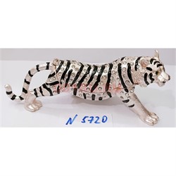 Тигр Шкатулка со стразами (5720) из металла символ 2022 года - фото 178555