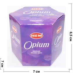 Благовония HEM конусы Опиум - фото 179084