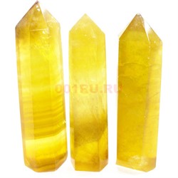Карандаши кристаллы 9-11 см из желтого флюорита - фото 182058