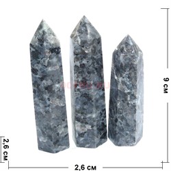Карандаши кристаллы 7-9 см из ларвикита (лабрадорит) - фото 182093