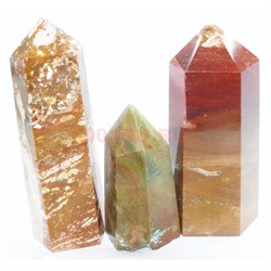Карандаши кристаллы 7-9 см из мукаита (яшма) - фото 182126