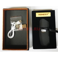 Зажигалка Honest USB спиральная с ножами - фото 182780