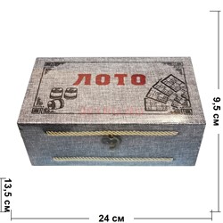 Лото большое коробочка в ткани - фото 182887