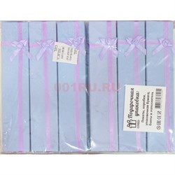 Подарочная коробка (20x4,8 см) для украшений голубая 6 шт/уп - фото 184705