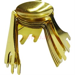 Подставка для ладана металл цвет золото 100 шт/упаковка - фото 184965