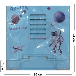 Подставка для книг металлическая (GK-1314) Космонавт 12 шт/уп - фото 185658
