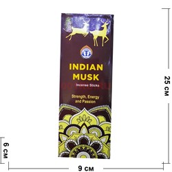 Благовония Indian Musk индийские OMTiRTH India 6-гранники - фото 186522