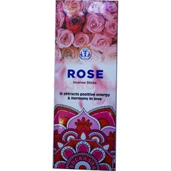 Благовония Rose индийские OMTiRTH India 6-гранники - фото 186523