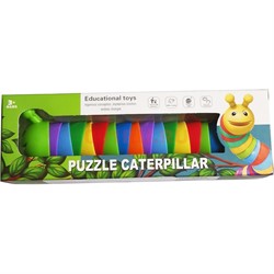 Игрушка гусеница Puzzle Caterpillar - фото 186591