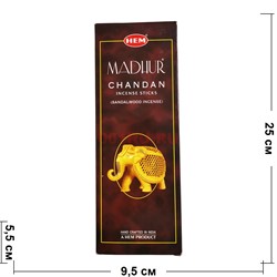 Благовония HEM сандал "Chandan" цена за упаковку из 6 тубусов - фото 187139