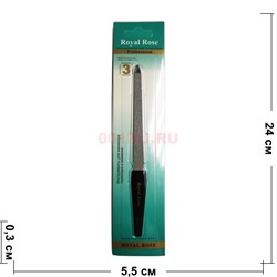 Пилочка для ногтей Royal Rose (8107) с пластиковой ручкой 17 см 24 шт/упаковка - фото 188168