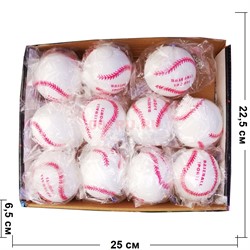 Игрушка антистресс мялка «теннисный мяч» 12 шт/упаковка - фото 188521