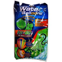 Водные шары Water Ballons набор 111 шт/упаковка - фото 188664
