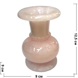 Ваза из розового оникса 12,5 см (3,5x5 дюйма) - фото 189548