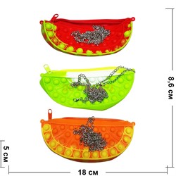 Пенал сумочка попит (SSW-274) Арбуз 12 шт/упаковка - фото 189590