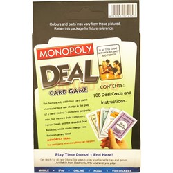 Настольная карточная игра Monopoly Deal 108 карт - фото 190042