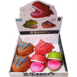Игрушка Динозавр кусающийся с зубами 6 шт/упаковка - фото 190044