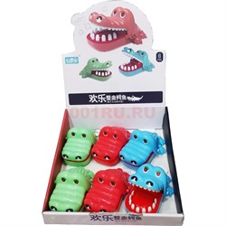 Игрушка Крокодил кусающийся с зубами 6 шт/упаковка - фото 190050