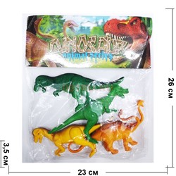 Набор из 4 динозавров Dinosaur Animal Series - фото 191267