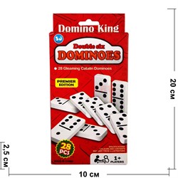 Домино пластмассовое Double Six Domino King - фото 191297