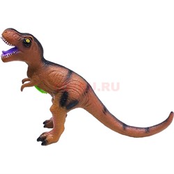 Динозавр хищный T-Rex со звуком 26 см высота - фото 191320