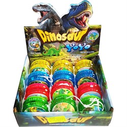 Йо-йо динозавры светящиеся 12 шт/упаковка - фото 191322