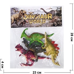 Динозавры (Q-603-2) набор из 4 штук Dinosaur World - фото 191395