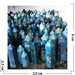 Карандаш кристалл из апатита 7-9 см - фото 192046