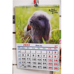Календарь (2711) на 2023 года с Кроликами 200 шт/коробка - фото 192515
