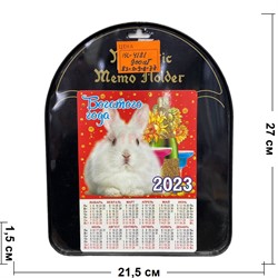 Магнит календарь с кроликами (KL-4121) символ 2023 года 24 шт/упаковка - фото 192617