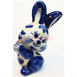 Кролик гжель №29 Коляда 13 см высота символ 2023 года - фото 192975
